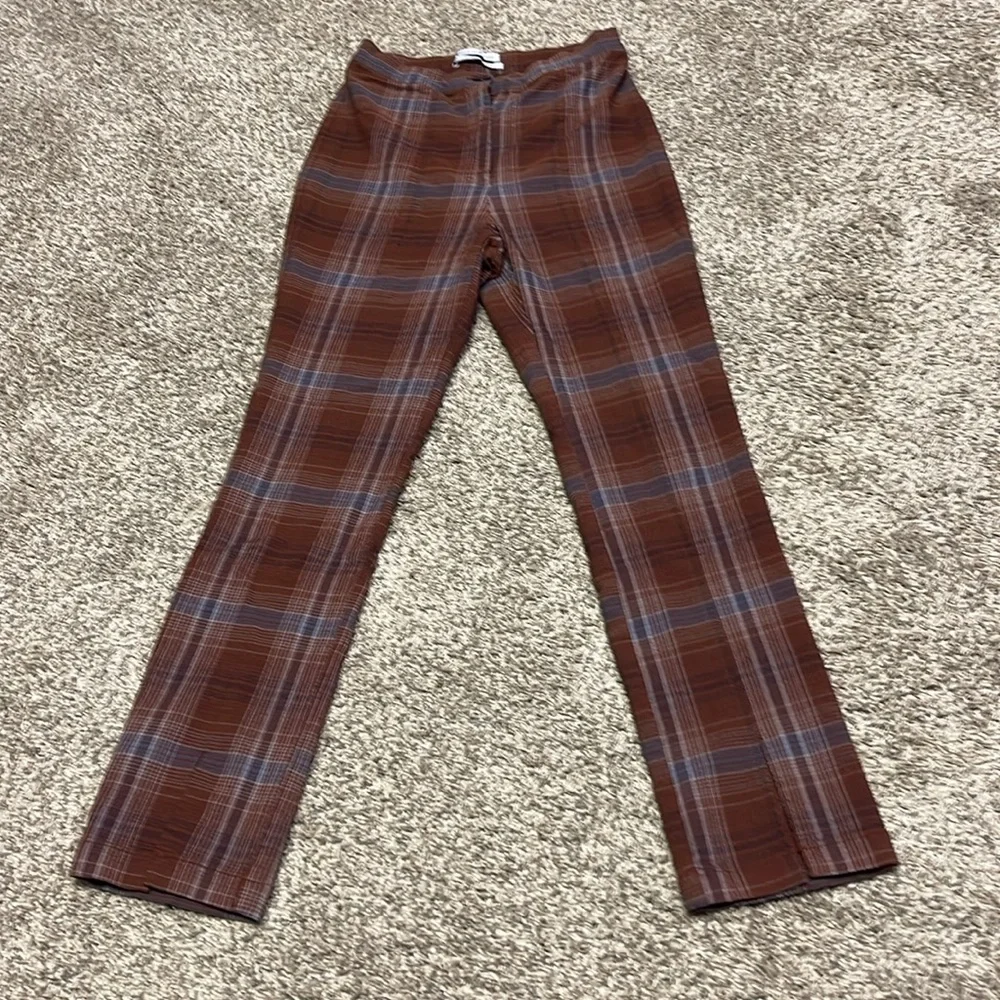 Urban Outfitters Plaid striped pants size 4. Petite. - Picture 3 of 7